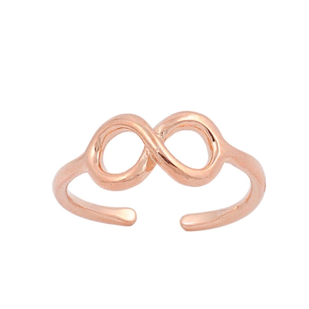 ♾ Rose Gold Infinity Toe Ring